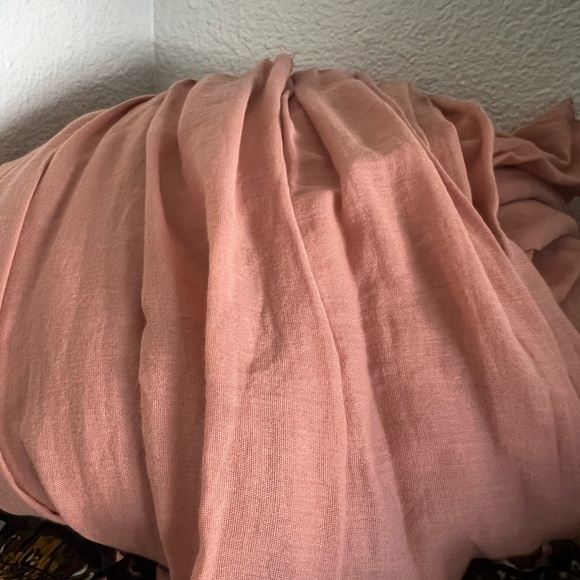 Loup Charmount Cariño Midi Sundress in Salmon Pink - Picture 9 of 11